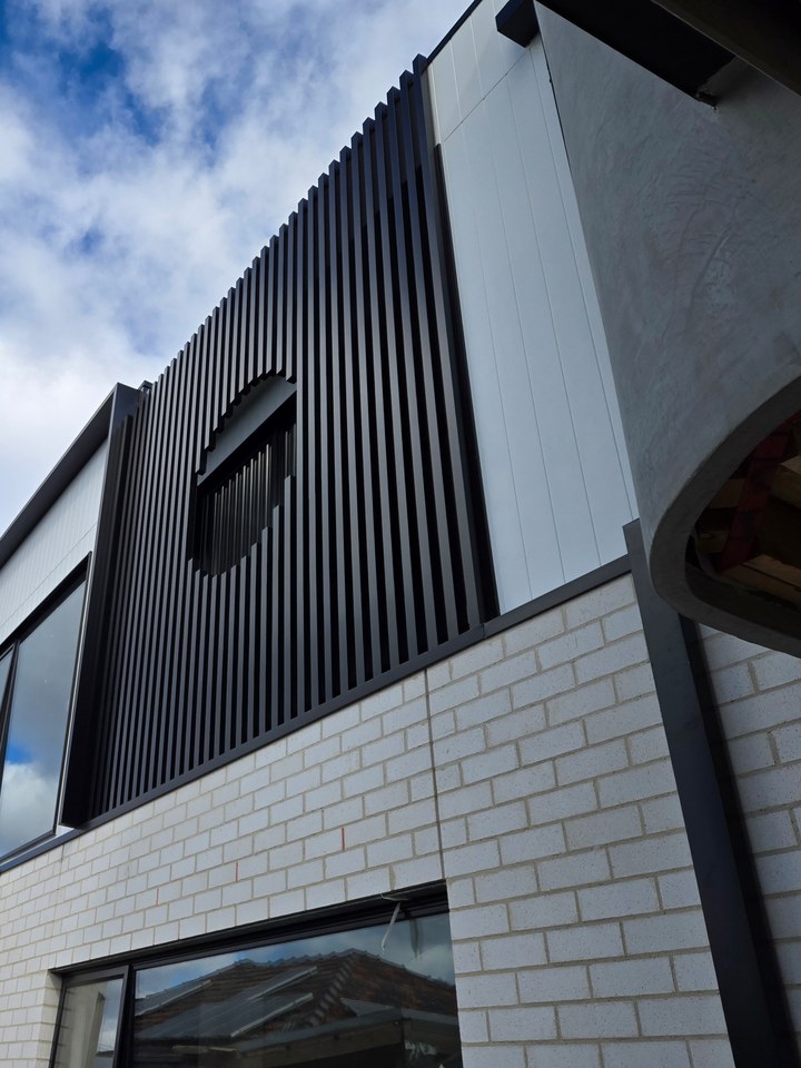 Vertical batten cladding facade Melbourne